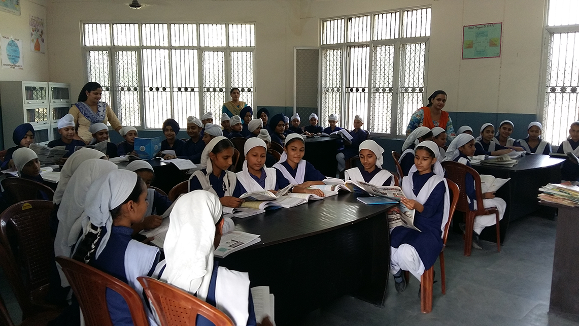 Students in School's Library